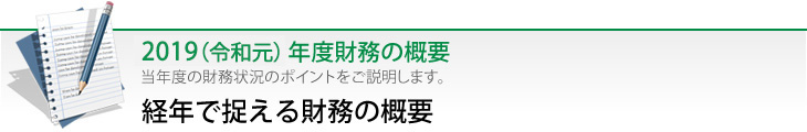 経年で捉える財務の概要